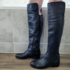 7M Nine West Black Over the Knee Boots